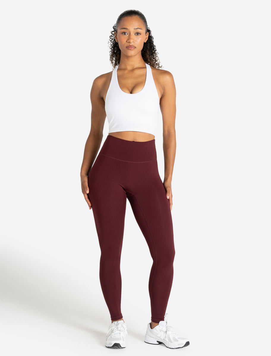 Halter Neck Crop Shirt with Built in Bra main image 0