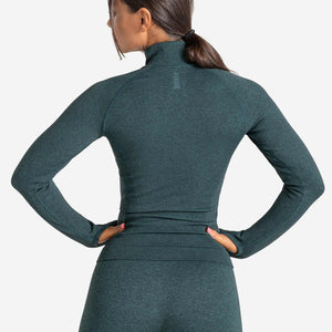 Core Seamless ¼ Zip / Teal Marl Pursue Fitness 2