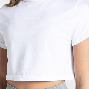 Essential Seamless Crop T-shirt / White Pursue Fitness 2