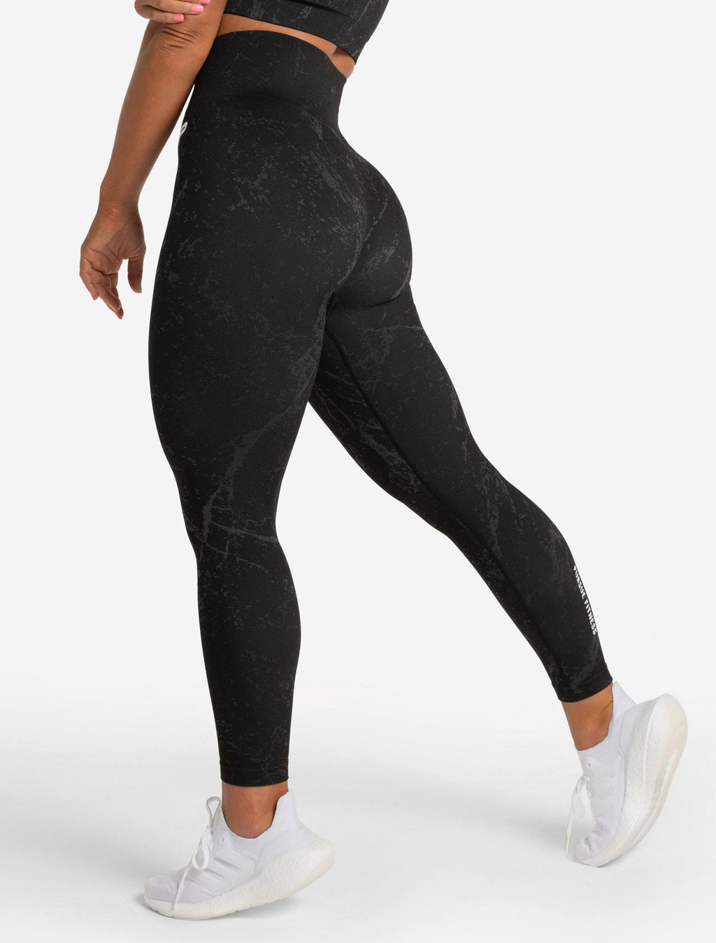 Marble Seamless Leggings - Black