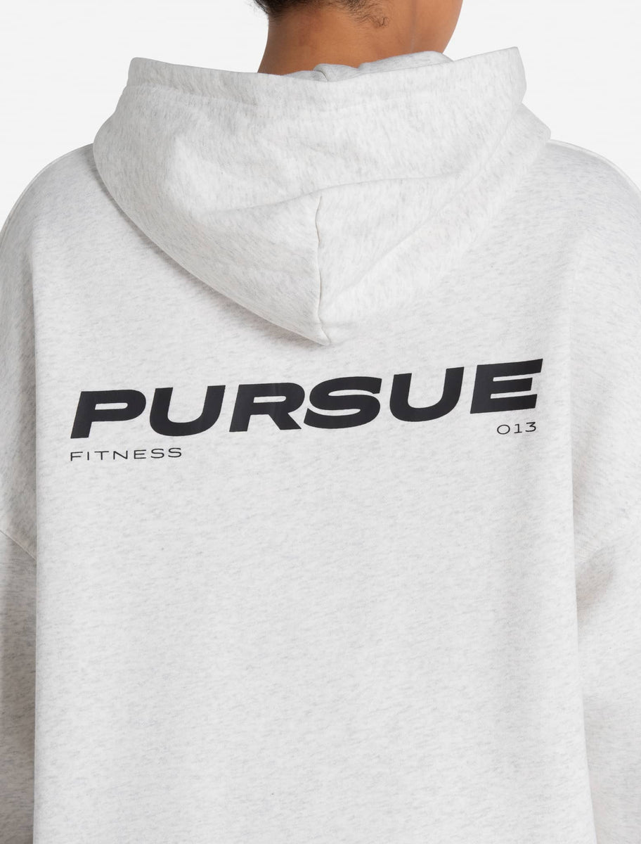 Oversized Hoodie Light Melange Grey Pursue Fitness