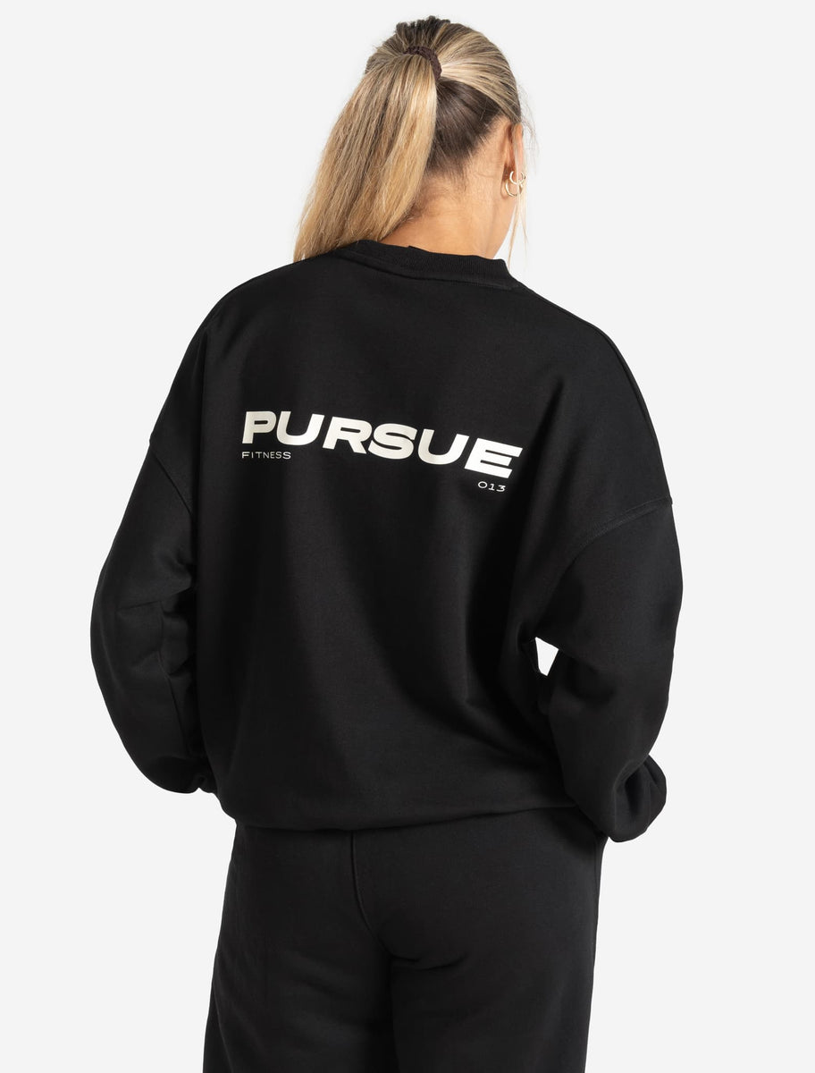 Oversized Sweatshirt Black Pursue Fitness