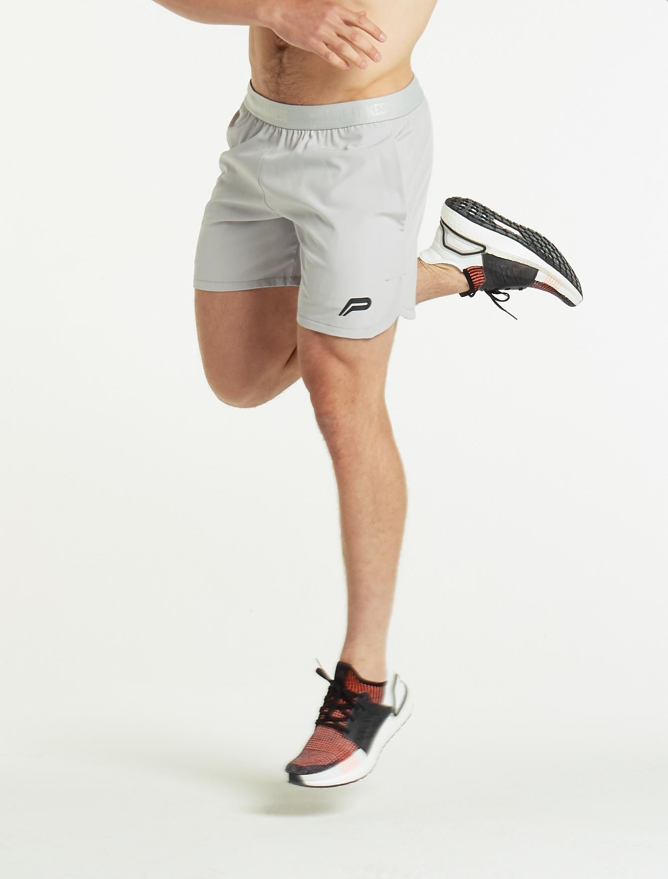 Performance Mid-Rise Shorts / Grey Pursue Fitness 2