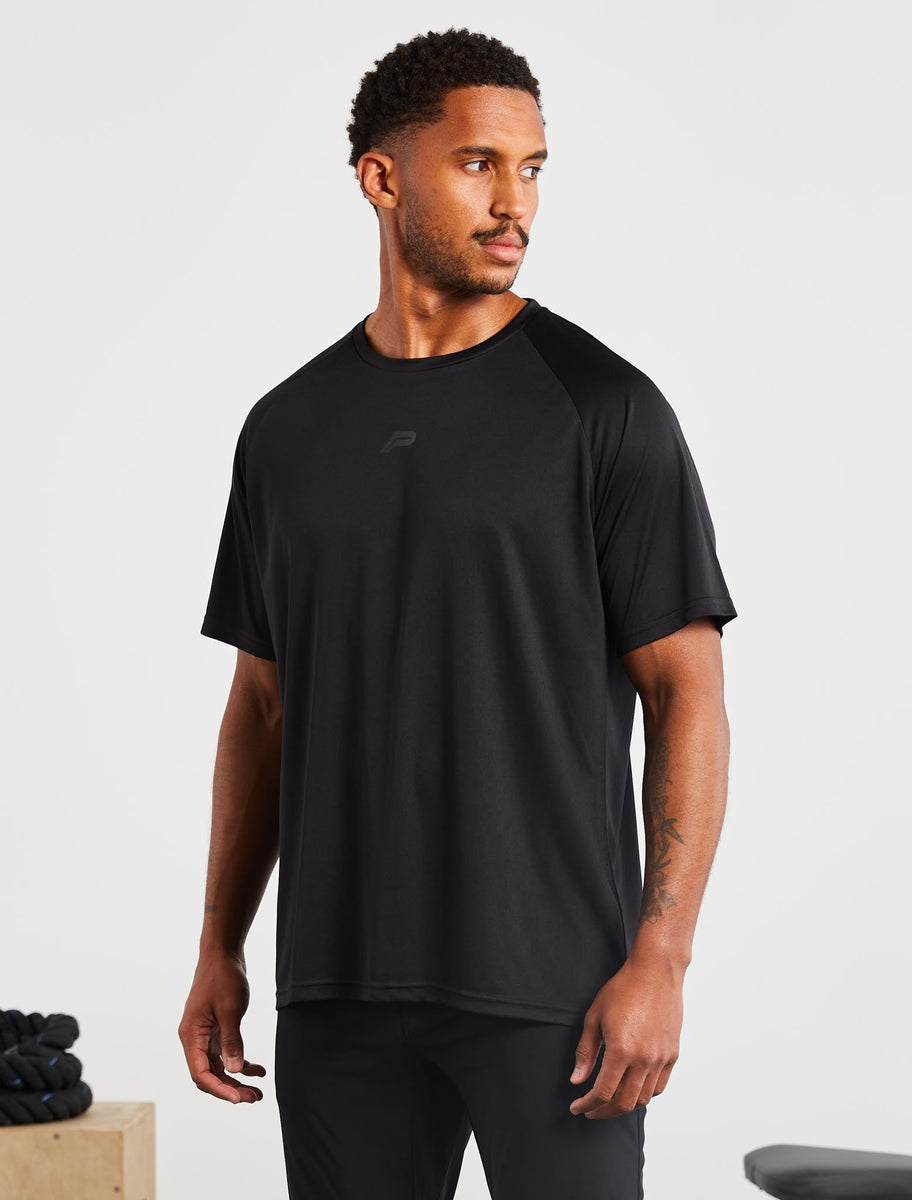 Relaxed Fit Training T-Shirt Black Pursue Fitness