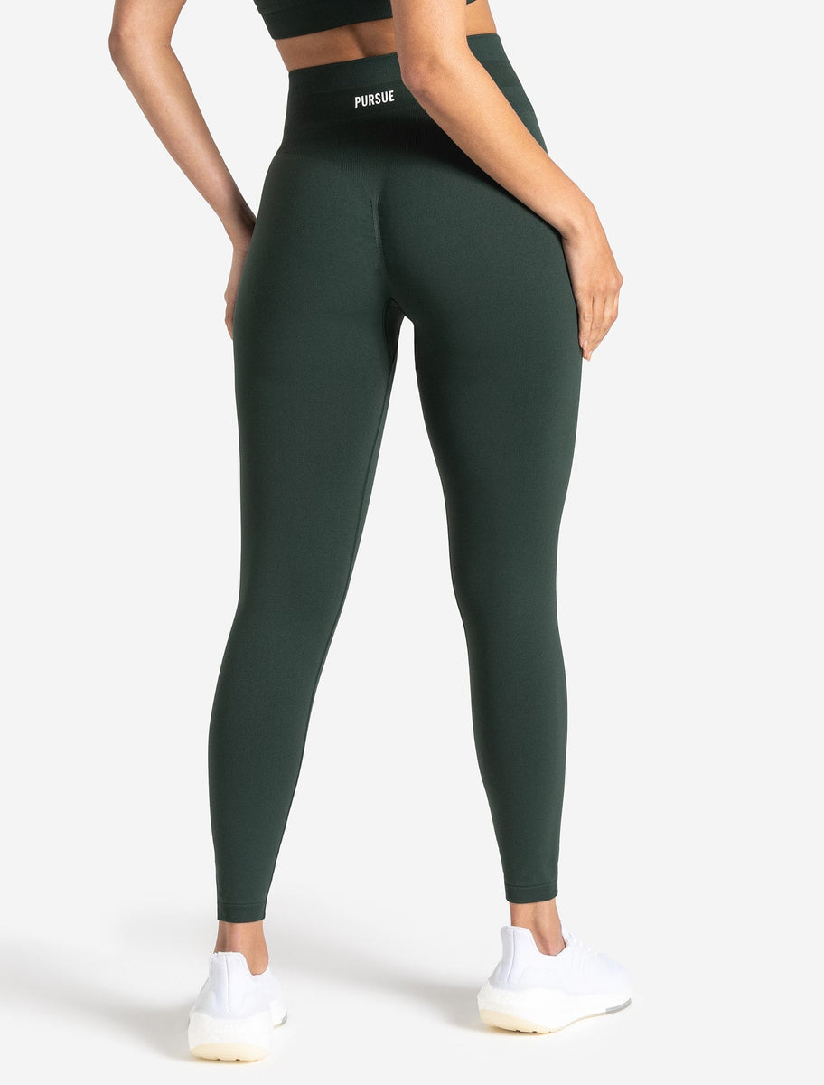 Scrunch Seamless Leggings Forest Green Pursue Fitness