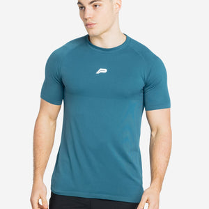 Seamless T-shirt / Teal Pursue Fitness 1