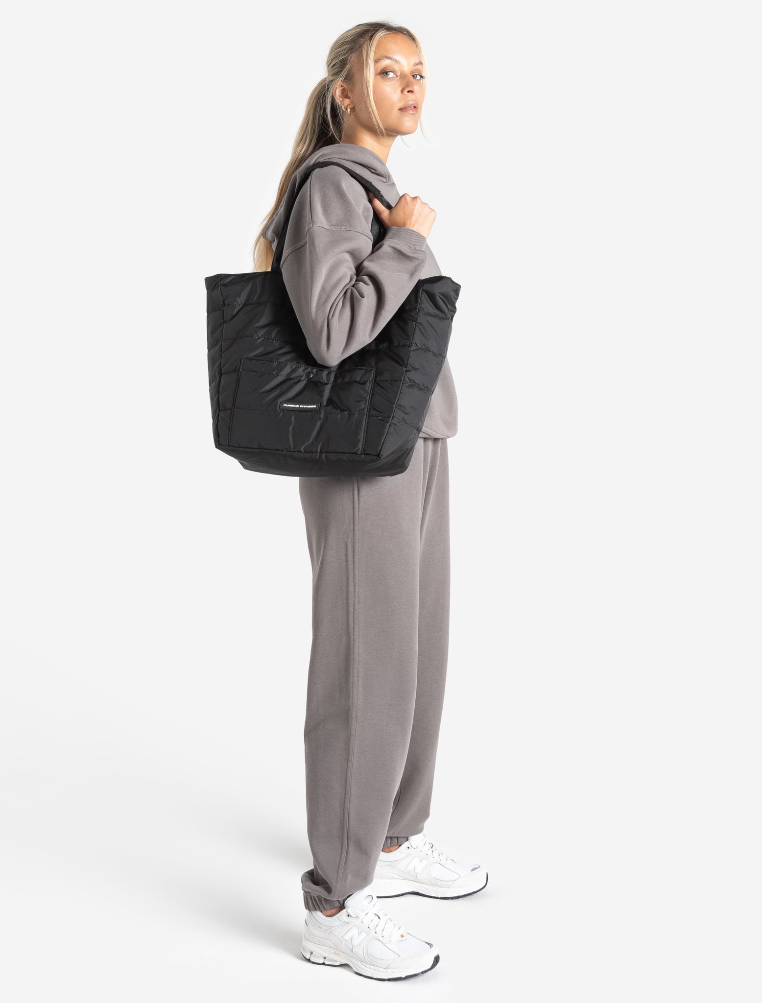 The Quilted Tote - Black Pursue Fitness 2