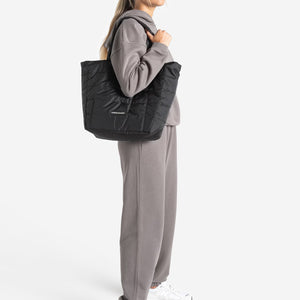 The Quilted Tote - Black Pursue Fitness 2