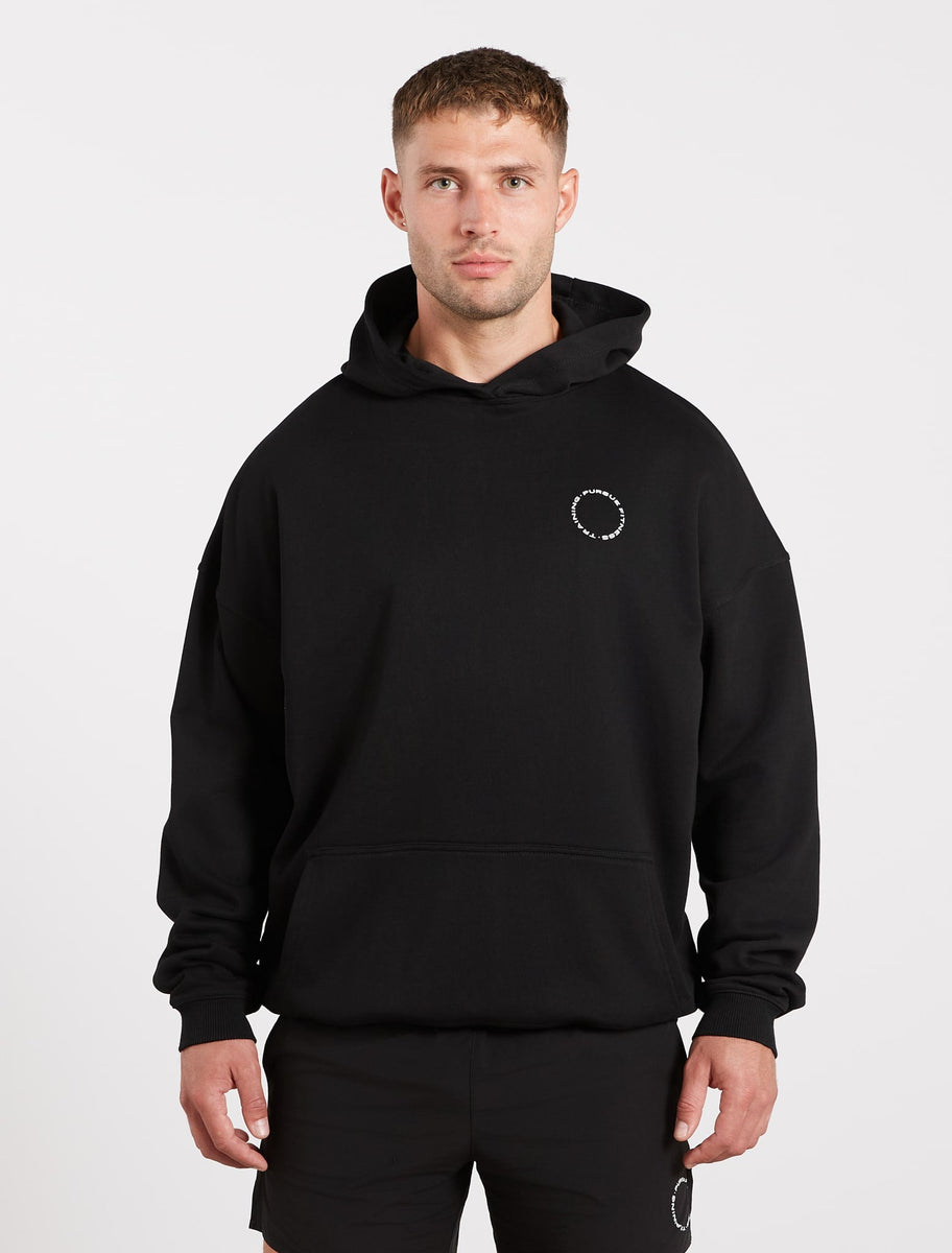 Training Club Relaxed Fit Hoodie Black Pursue Fitness