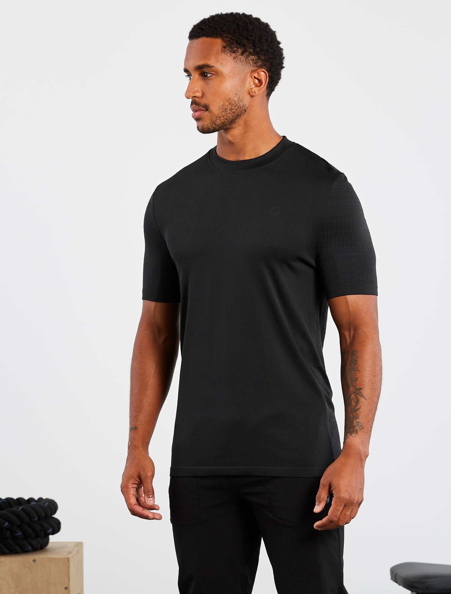 Utility Seamless T-Shirt - Black Pursue Fitness 1