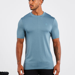 Utility Seamless T-Shirt - Blue Pursue Fitness 1