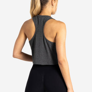 Wave Crop Tank / Charcoal Marl Pursue Fitness 2