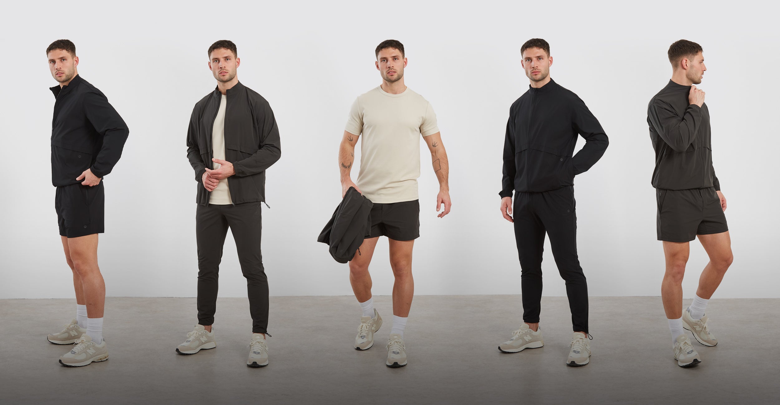 Man wearing gym wear from the Fundamental Collection