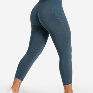 ADAPT 2.0 Seamless 7/8 Leggings - Petrol Blue Pursue Fitness 1