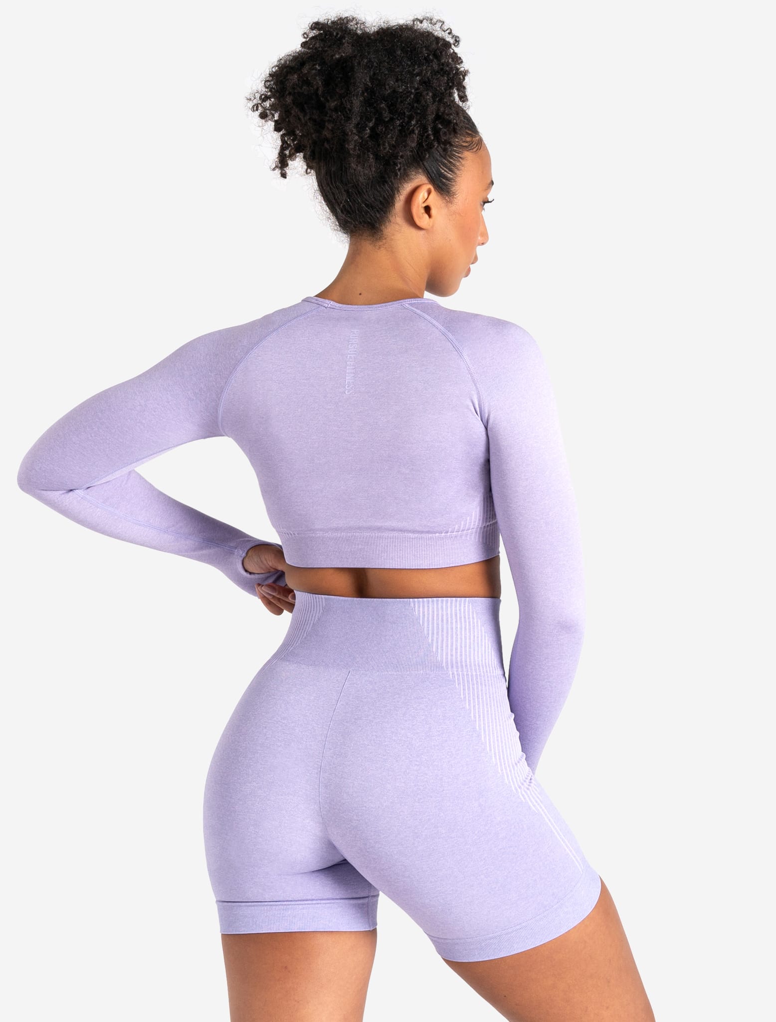 ADAPT 2.0 Seamless Crop Top - Lilac Pursue Fitness 2