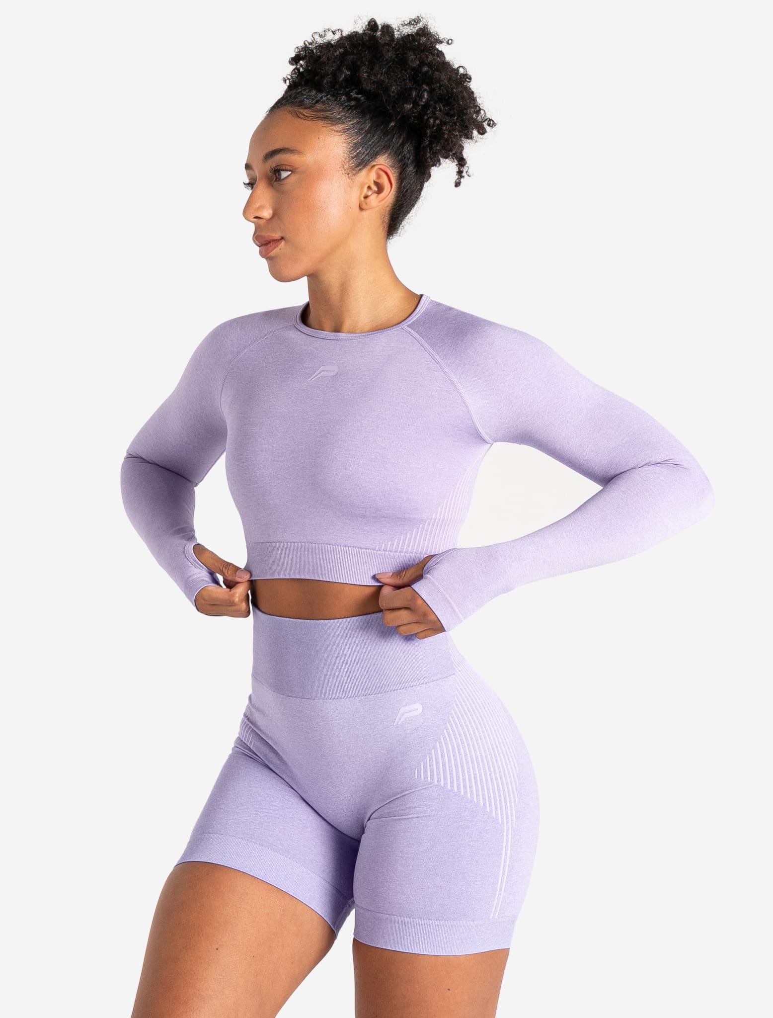 ADAPT 2.0 Seamless Crop Top - Lilac Pursue Fitness 1