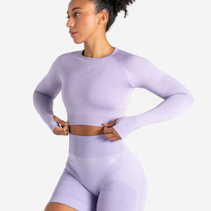 ADAPT 2.0 Seamless Crop Top - Lilac Pursue Fitness 1