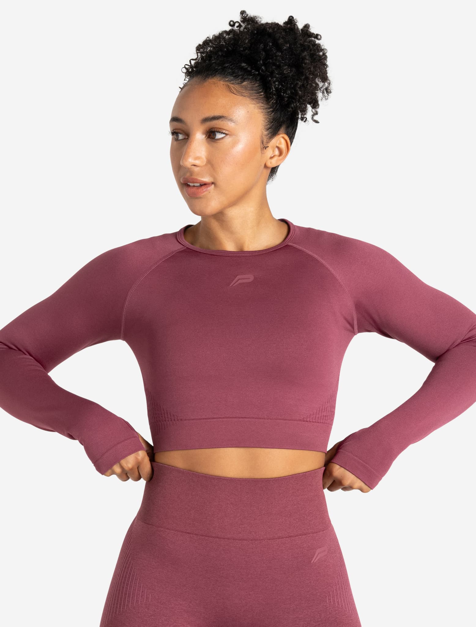 ADAPT 2.0 Seamless Crop Top - Magenta Pursue Fitness 1