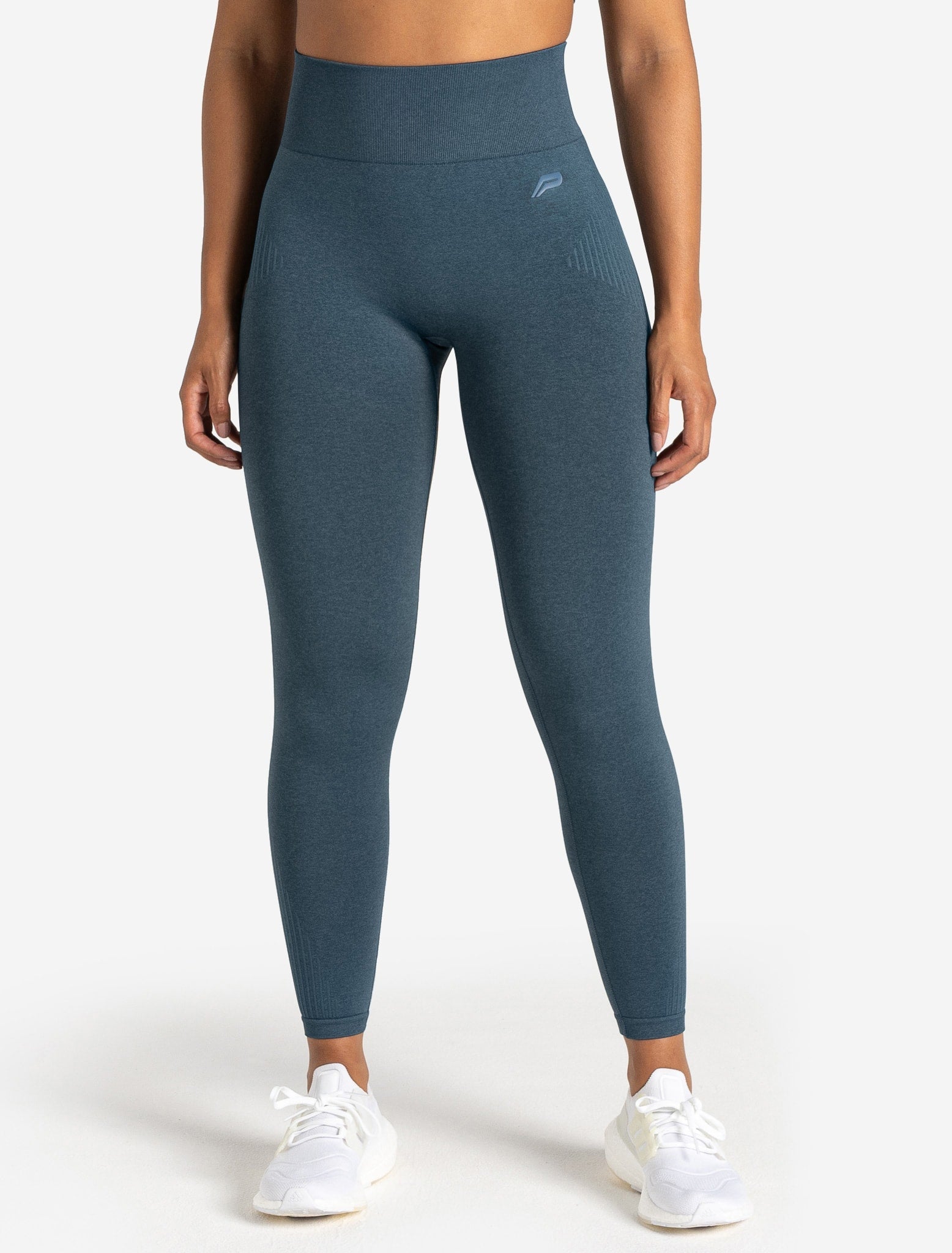 ADAPT 2.0 Seamless Leggings - Petrol Blue Pursue Fitness 2