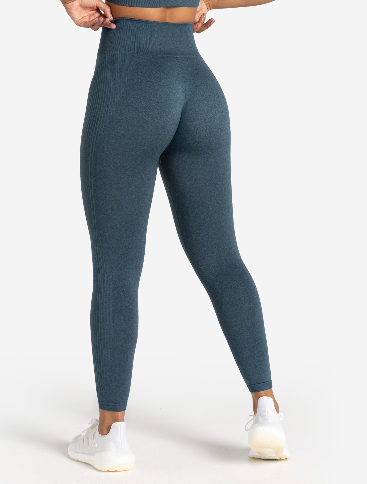 ADAPT 2.0 Seamless Leggings - Petrol Blue Pursue Fitness 1