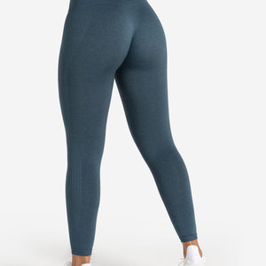 ADAPT 2.0 Seamless Leggings - Petrol Blue Pursue Fitness 1