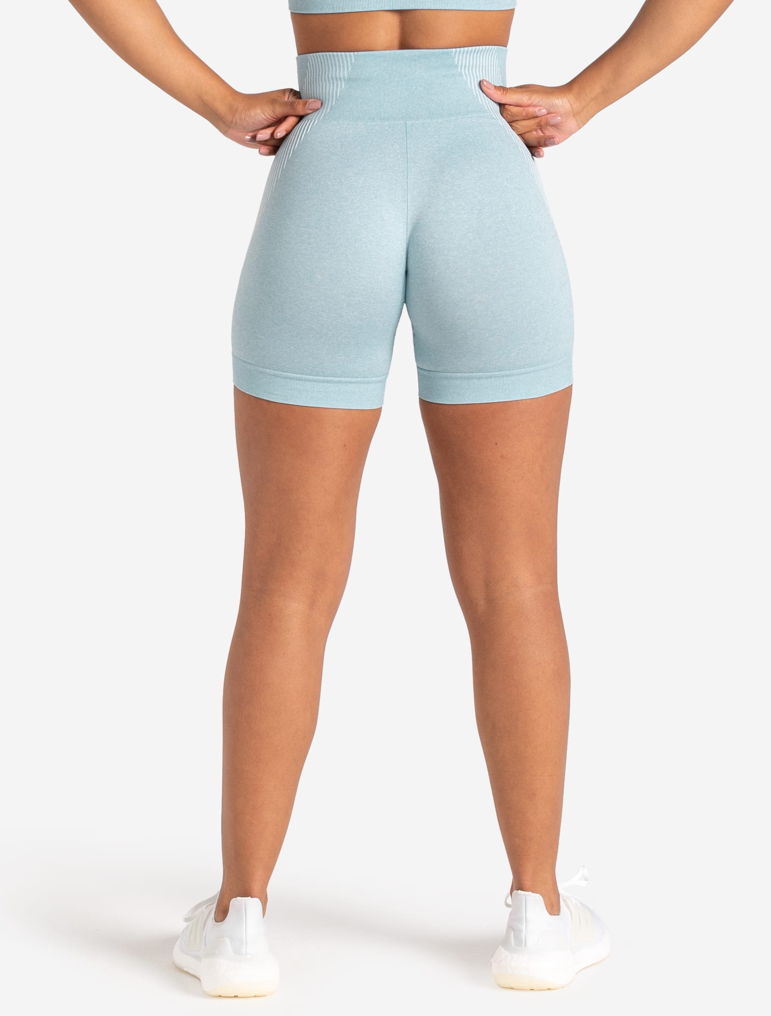 ADAPT 2.0 Seamless Shorts - Sky Blue Pursue Fitness 2