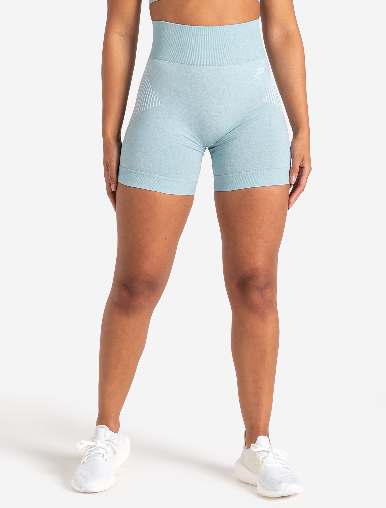 ADAPT 2.0 Seamless Shorts - Sky Blue Pursue Fitness 1