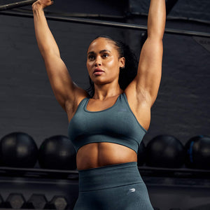 ADAPT 2.0 Seamless Sports Bra - Petrol Blue Pursue Fitness 2