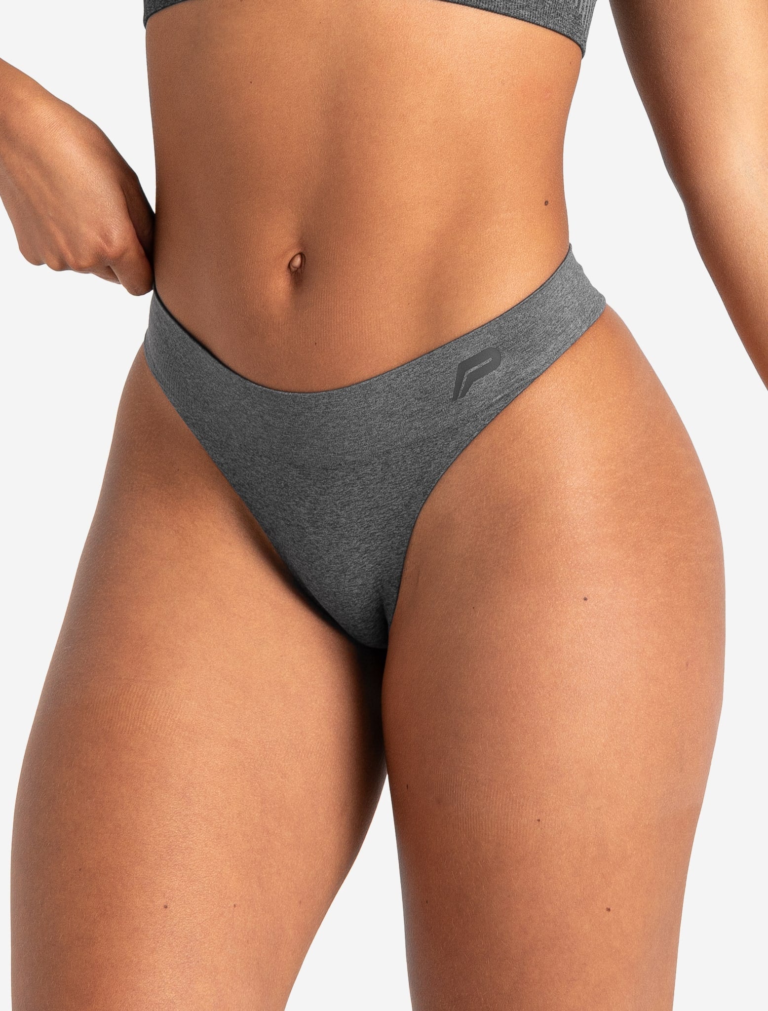 ADAPT 2.0 Seamless Thong - Charcoal Pursue Fitness 1