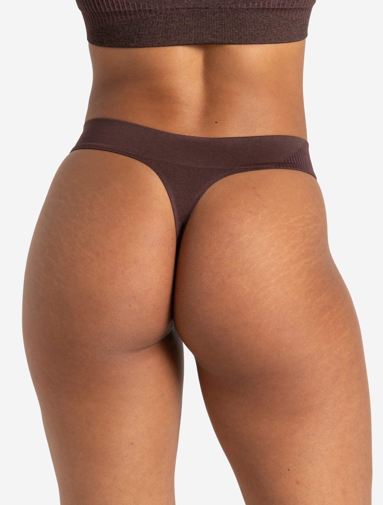 ADAPT 2.0 Seamless Thong - Cherry Brown Pursue Fitness 2