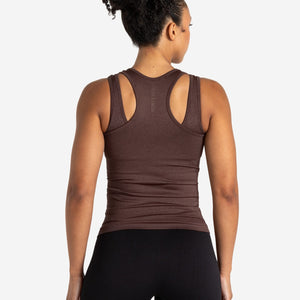 ADAPT 2.0 Seamless Vest - Cherry Brown Pursue Fitness 2