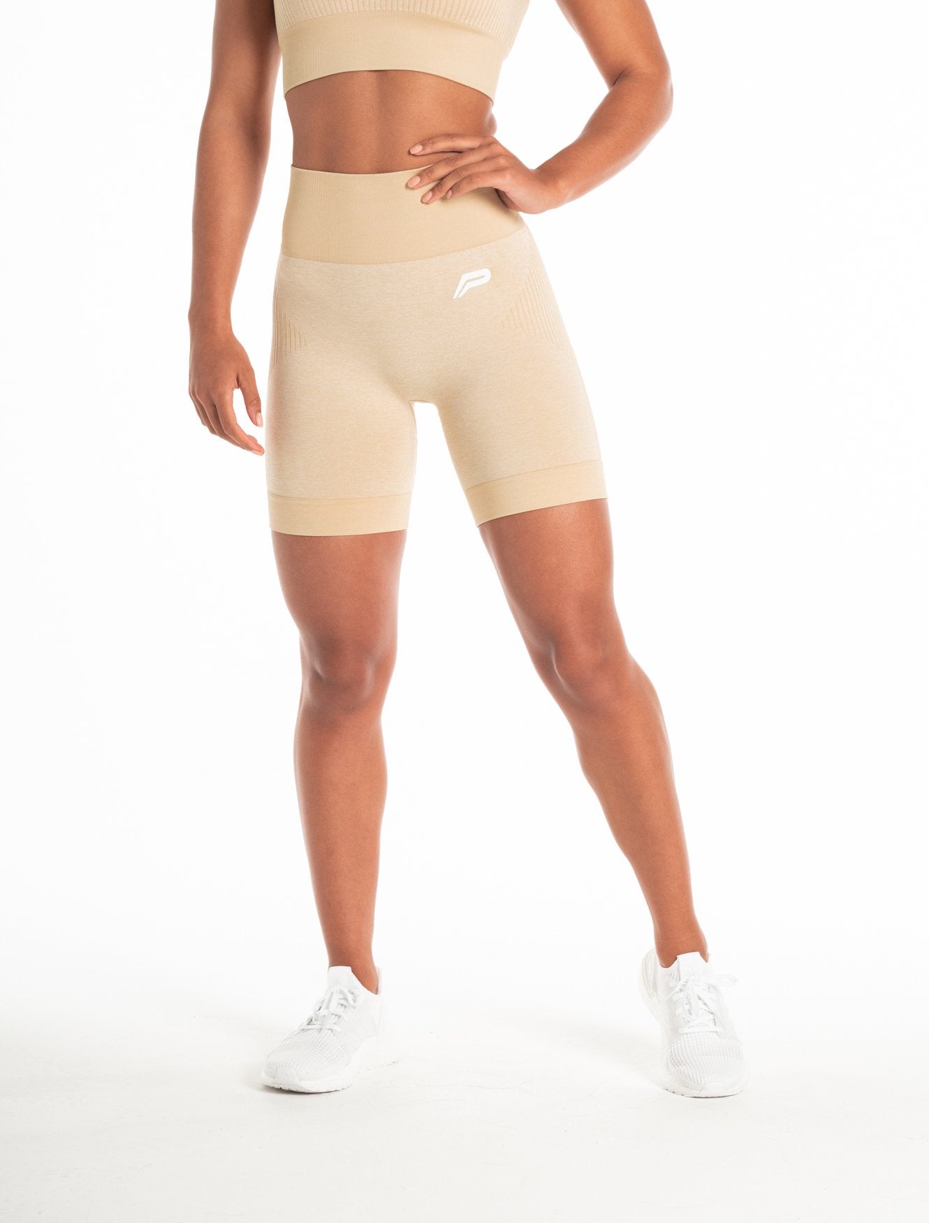 ADAPT Seamless Shorts / Marl Beige Pursue Fitness 1