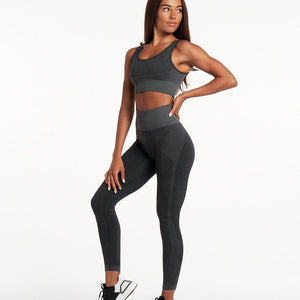 ADAPT Seamless Sports Bra / Black.Charcoal Pursue Fitness 2