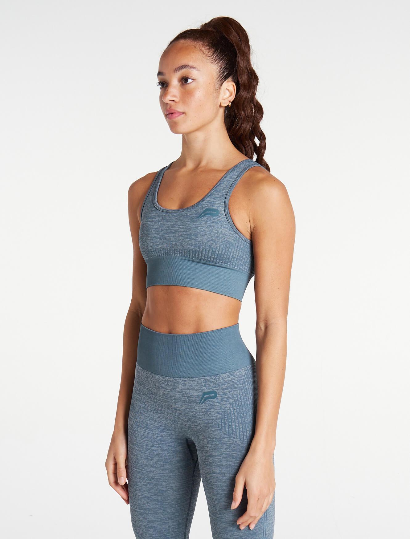 ADAPT Seamless Sports Bra / Slate Blue Pursue Fitness 2