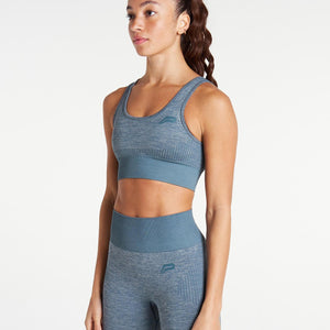 ADAPT Seamless Sports Bra / Slate Blue Pursue Fitness 2