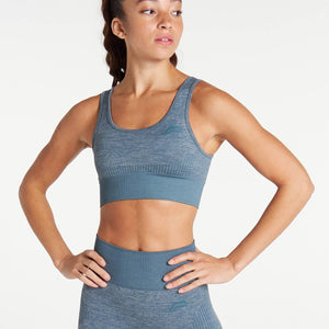 ADAPT Seamless Sports Bra / Slate Blue Pursue Fitness 1