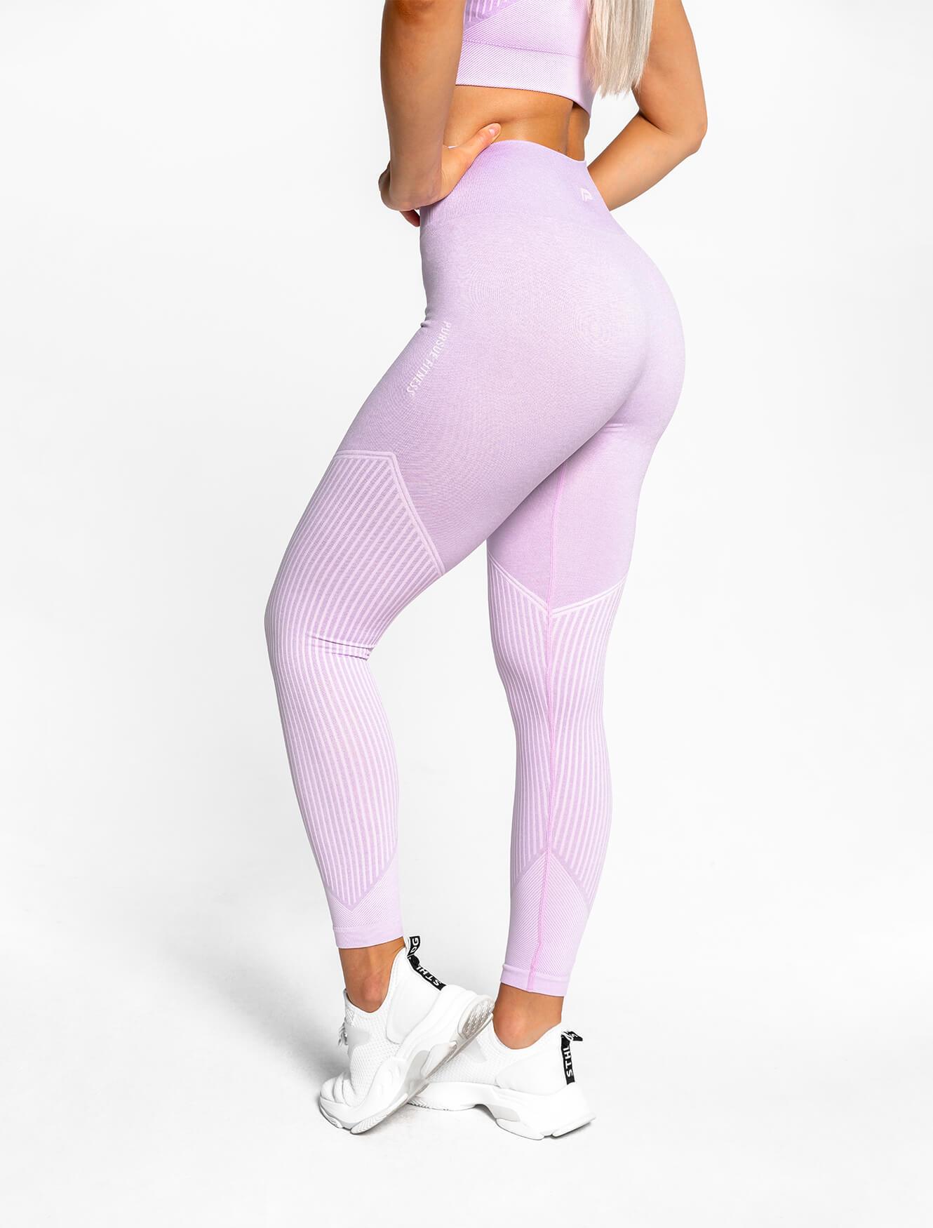 Afterglow Seamless Leggings / Lilac Mist Pursue Fitness 3