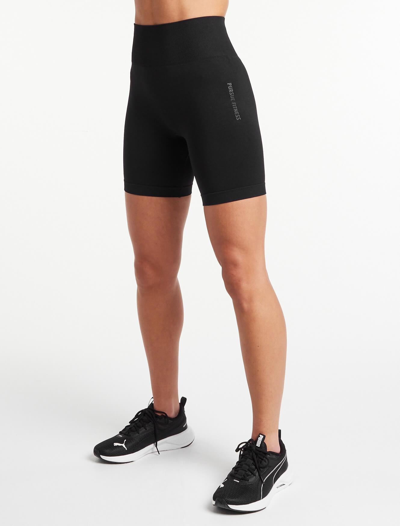 Afterglow Seamless Cycling Shorts | Blackout | Pursue Fitness