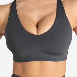 Allure Adjustable Sports Bra - Storm Grey Pursue Fitness 3