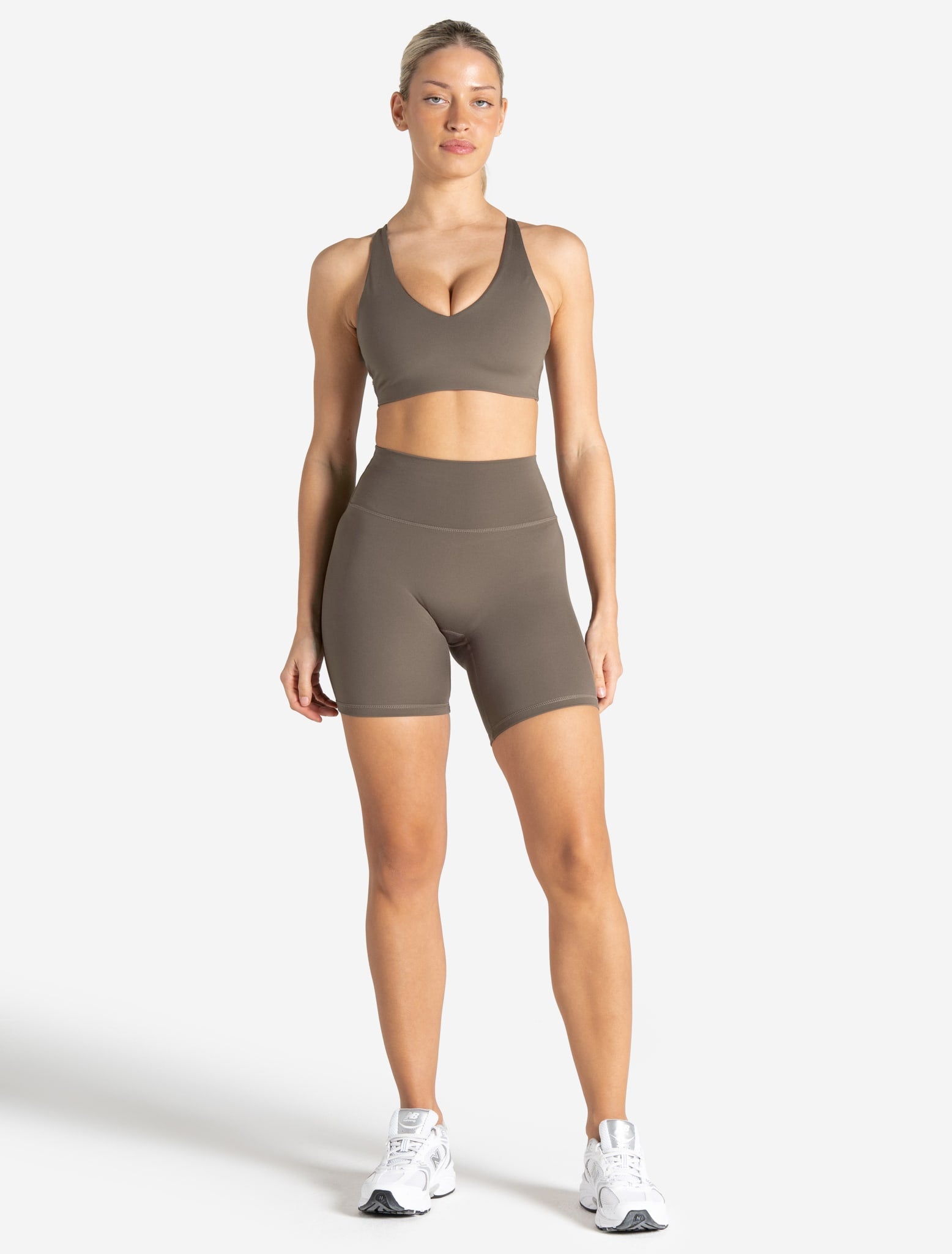 Allure Cycling Shorts - Taupe Pursue Fitness 2