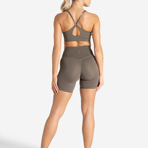 Allure Cycling Shorts - Taupe Pursue Fitness 3