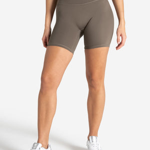 Allure Cycling Shorts - Taupe Pursue Fitness 1