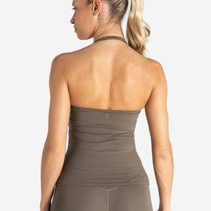 Halter neck style sports top