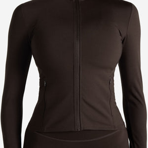 Allure Zip Jacket - Espresso Pursue Fitness 3