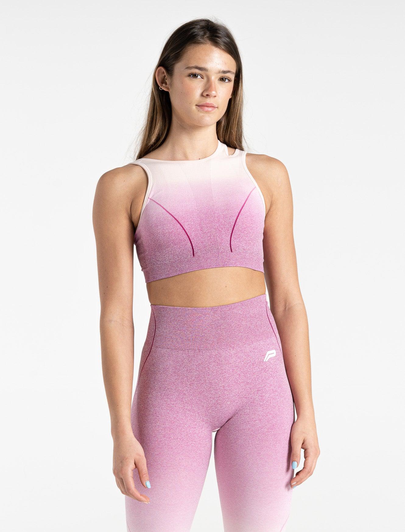 Blaze Seamless Sports Bra / Raspberry Ripple Pursue Fitness 1