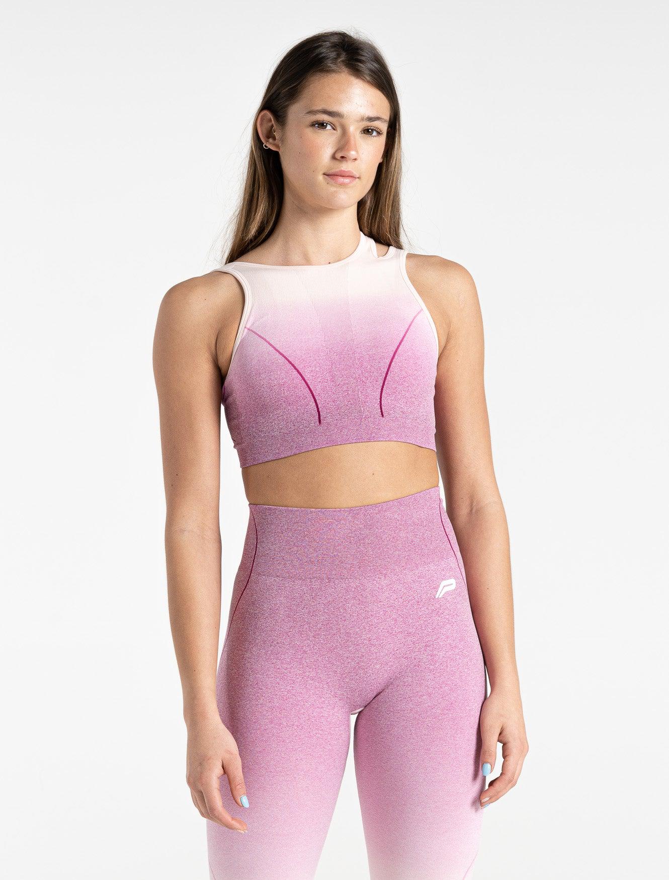 Blaze Seamless Sports Bra / Raspberry Ripple Pursue Fitness 1