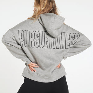 Boyfriend Hoodie / Grey Marl Pursue Fitness 2