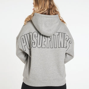 Boyfriend Hoodie / Grey Marl Pursue Fitness 1