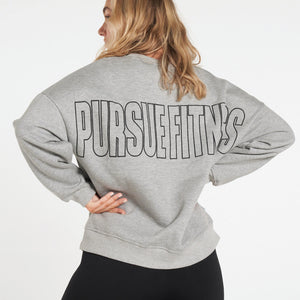 Boyfriend Sweater / Grey Marl Pursue Fitness 2