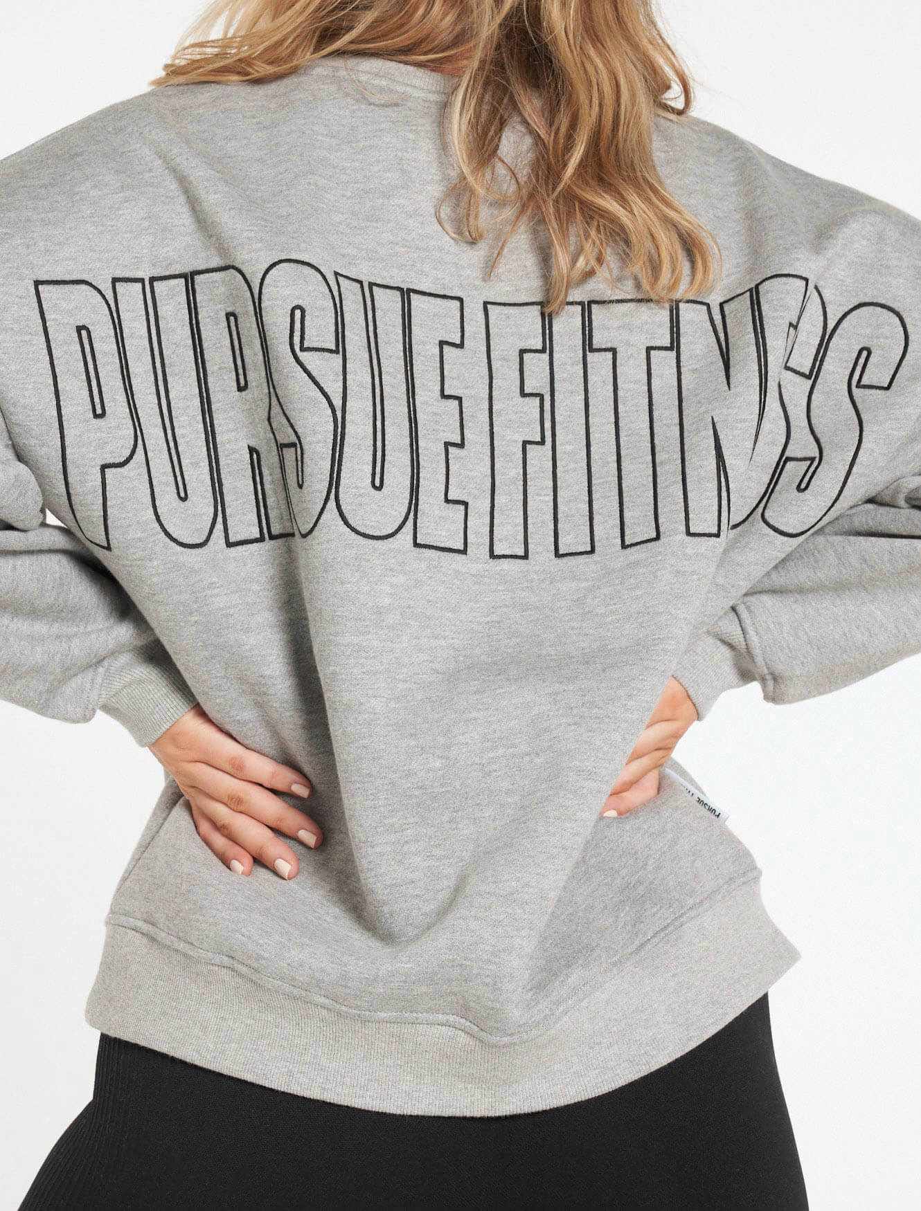 Boyfriend Sweater / Grey Marl Pursue Fitness 5